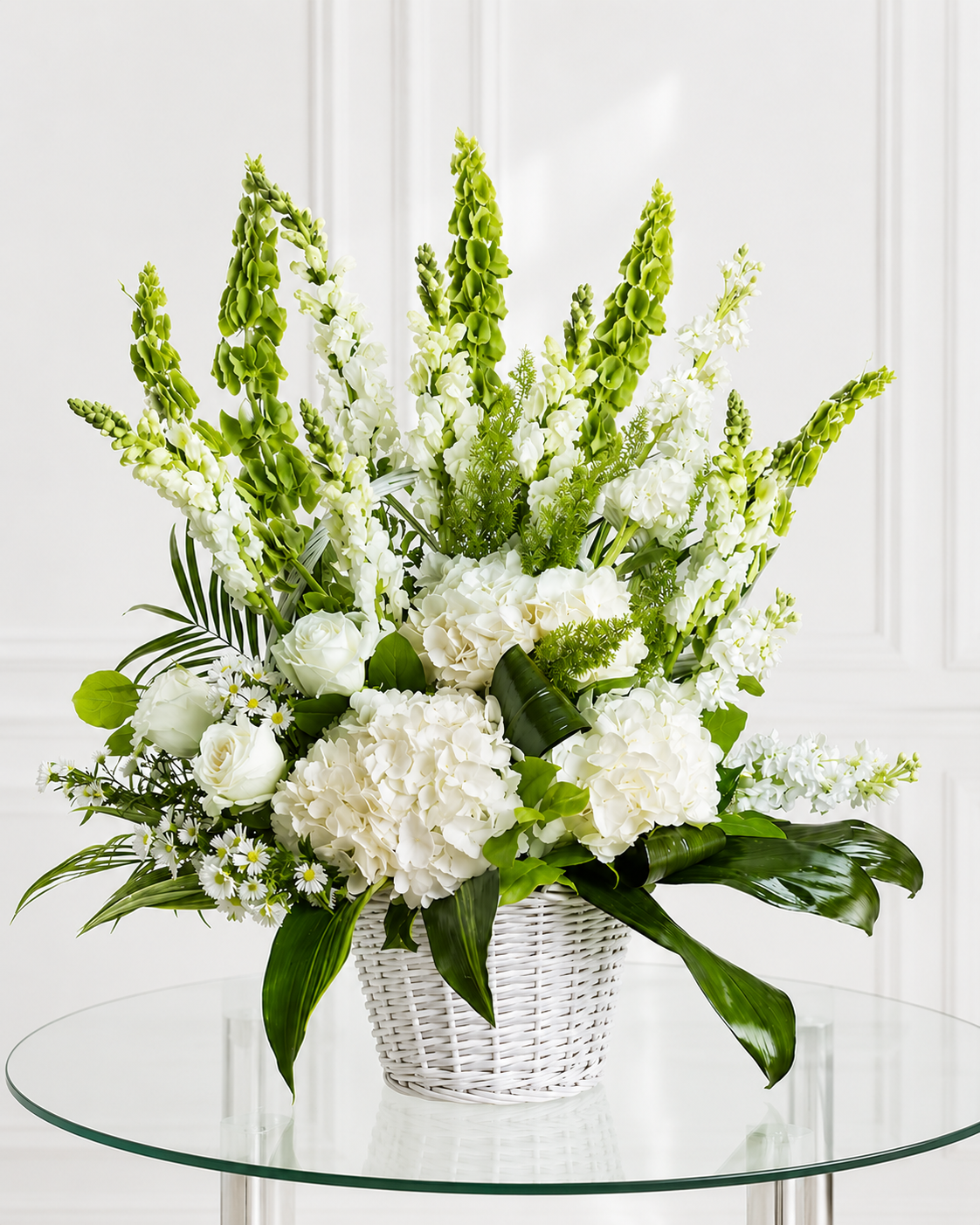 Cesta Memorial Blanca Premium
